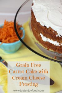 Grain Free Carrot Cake with Cream Cheese Frosting